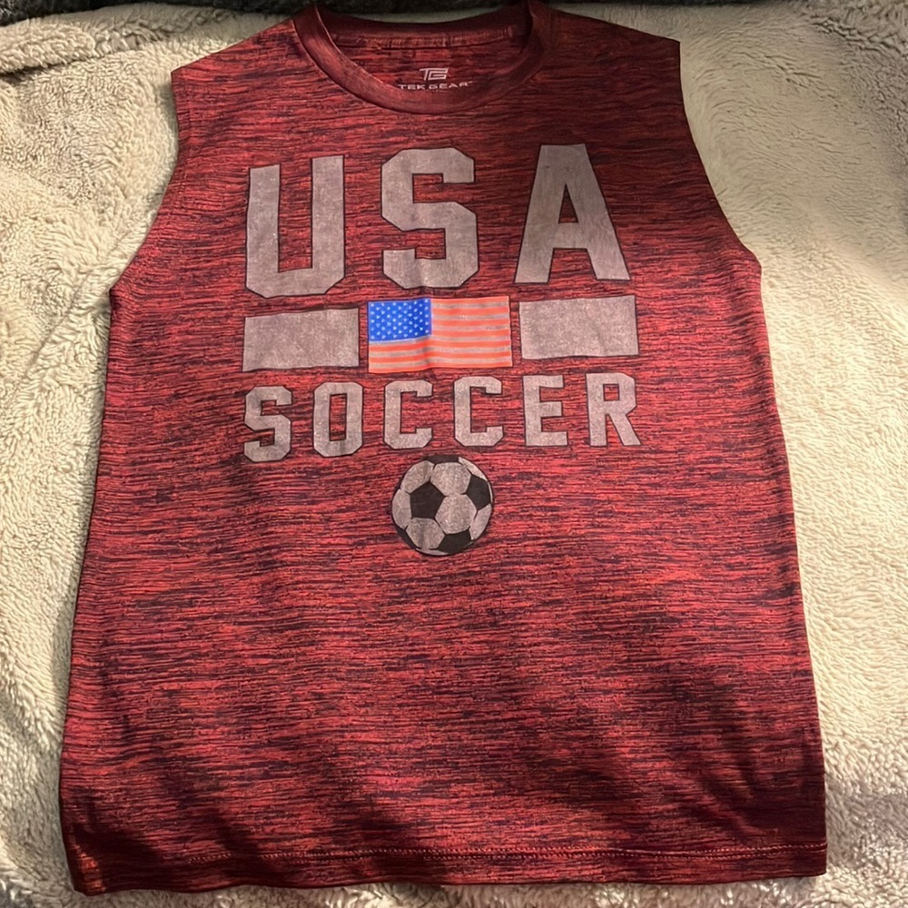 🎉4 for $20 Tek Gear USA Soccer Tank, Small